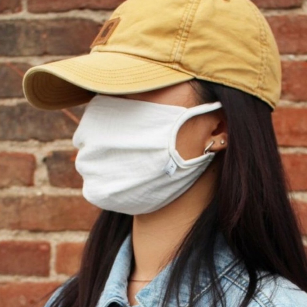 Made in 🇺🇸 White Reusable Fabric Face Mask